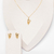 CONJUNTO DOURADO CORAÇÃO DERRETIDO - comprar online