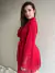 Kit Desejo Camisola e Robe Vermelho