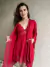 Kit Desejo Camisola e Robe Vermelho