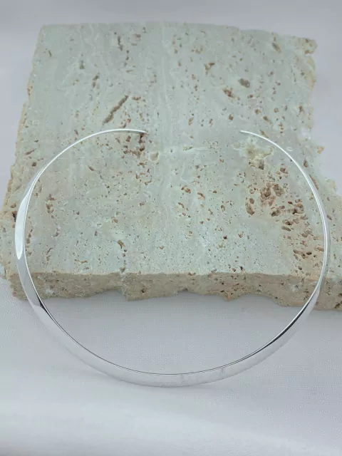 CHOKER RÍGIDO 5MM FOLHEADO A RÓDIO BRANCO