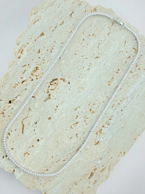 COLAR RIVIERA 3 PONTAS 2mm - 42,5CM