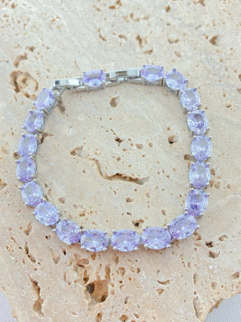 PULSEIRA CRISTAL OVAL COLORS