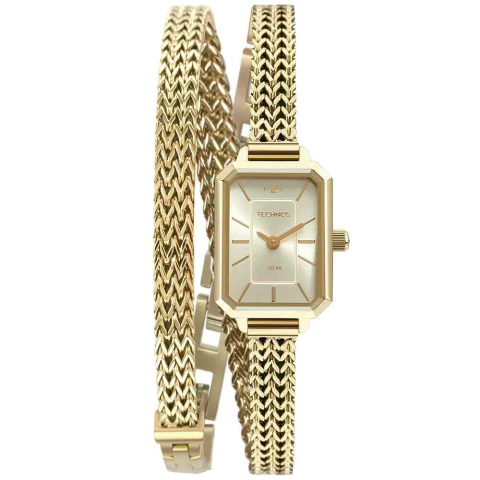 Relógio Technos Feminino Mini Dourado