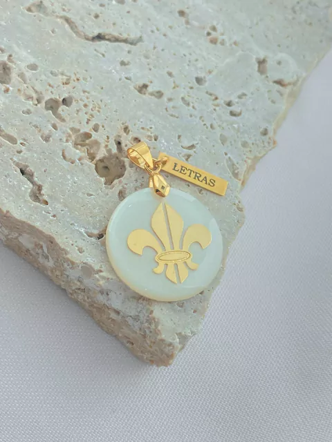 PINGENTE LETRAS FOLHADO A OURO