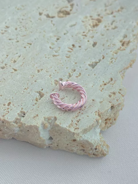 BRINCO PIERCING FAKE ESMALTADO TORCIDO