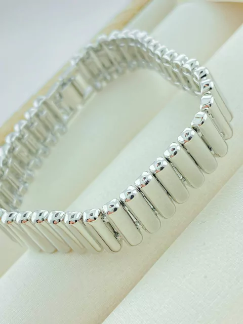 PULSEIRA MALEÁVEL FECHO DE JOIA RÓDIO BRANCO