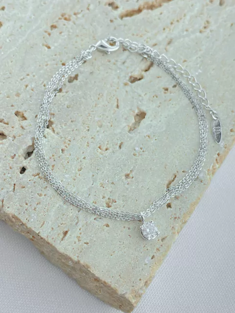 PULSEIRA PONTO DE LUZ MALHA DUPLA RÓDIO BRANCO