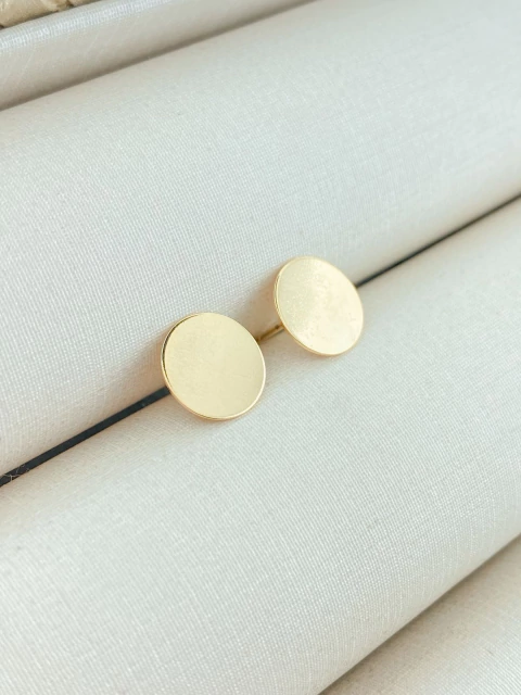 BRINCO LISO CHAPINHA 7mm REDONDA