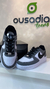 Tenis Air force Branco/Grafite - Ousadia Teens