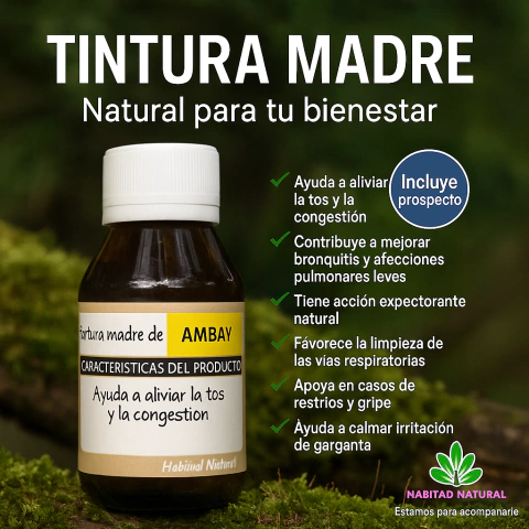 TINTURA MADRE DE AMBAY X 100 CC HABITAD NATURAL (mayorista) SOLO SI CUBRE MONTO MAYORISTA - comprar online
