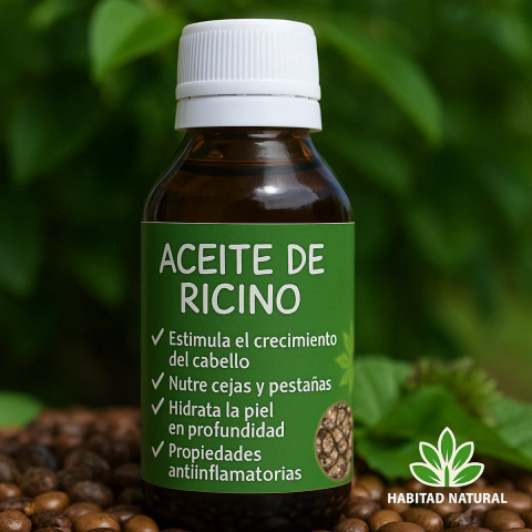 ACEITE DE RICINO ORGANICO POR 30 mlm HABITAD NATURAL (mayorista) SOLO SI CUBRE MONTO MAYORISTA - comprar online