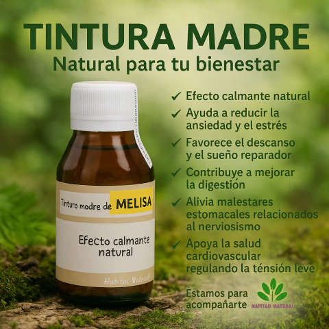 TINTURA MADRE DE MELISA X 100 C HABITAD NATURAL (MAYORISTA) SOLO SI CUBRE MONTO MAYORISTA - comprar online