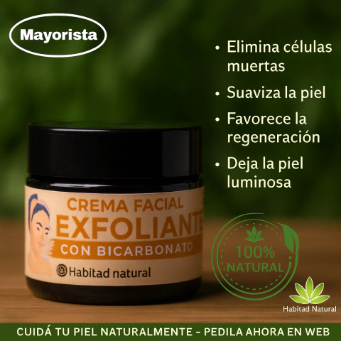 Crema Exfoliante Facial 50cc /habitad Natural - - publicacion para compra mayorista - comprar online
