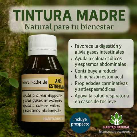 TINTURA MADRE ANIS ESTRELLADO X 100CC HABITAD NATURAL (mayorista) SOLO SI CUBRE MONTO MAYORISTA - comprar online