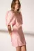 VESTIDO CURTO BALONÊ (FLORAL FUNDO ROSA) - comprar online