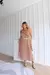 VESTIDO MIDI HAILEY (POA OFF FUNDO MARROM) - comprar online