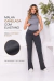 PANTALONA GESTANTE CANELADA COS ALTO - comprar online