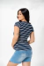 BLUSA GESTANTE DECOTE CANOA LISTRADA - comprar online