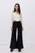 Jean Palazzo Satin Black - comprar online