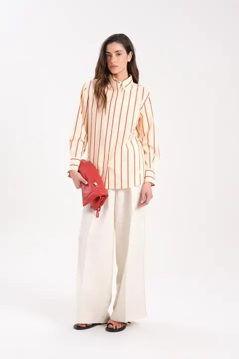 Camisa Tel - Maria Cher