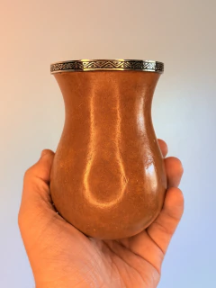 Cuia Natural com Alpaca Lateral - 2413