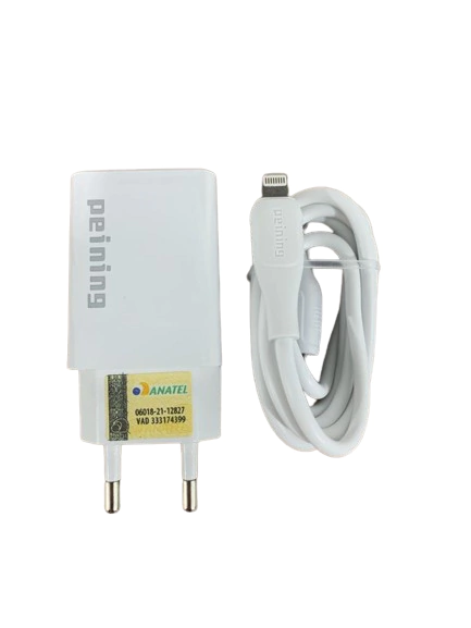 Kit Carregador Rápido Usb Para Iphone 3.1A PEI-185 IP