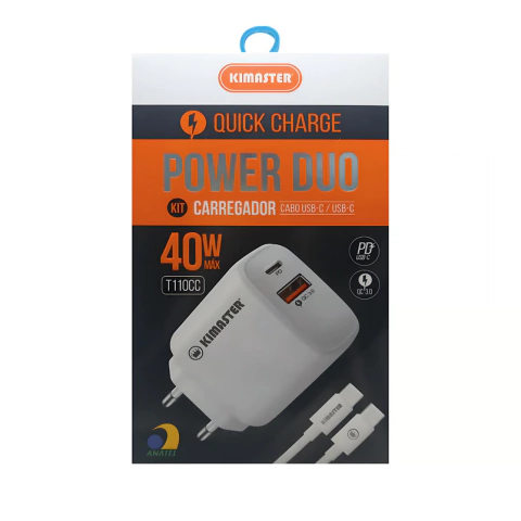 KIT CARREGADOR TURBO + CABO PD LIGHNING - comprar online