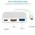 Crafty 3 Em 1 Hub Tipo C para HDMI USB 3.0 Conversor 4K / Adaptador Shell Alumí na internet