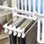5 em 1 Cabides mágicos para calças Cabide Multifuncional dobrável de aço ino - loja online