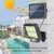 Led dividir luz de parede solar à prova à prova d' água sensor de movimen - comprar online
