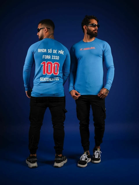Camisa manga longa streetwear masculina Street Vibe, corte moderno e design urbano, tecido premium 95% algodão e 5% elastano, estilo autêntico para looks casuais e de rolê.