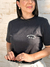Camiseta Feminina Inspires Preta Uzzy Algodão - comprar online