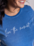 Camiseta Feminina Estonada Live The Moment Azul Uzzy Algodão - Uzzy T-Shirt Atacado