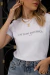 Camiseta Feminina Em Tudo Dai Graça Branca Uzzy Algodão