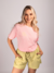 Camiseta Feminina Amore Rosa Claro Uzzy Algodão - comprar online