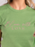 Camiseta Feminina Bloom Verde Uzzy Algodão na internet