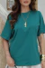 Camiseta Feminina Jade Verde Esmeralda na internet