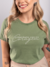 Camiseta Feminina Estonada Coragem Verde Uzzy Algodão - comprar online