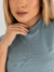 Cropped Canelado Azul Uzzy na internet