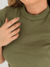 Cropped Canelado Verde Musgo Uzzy na internet