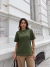 Camiseta Feminina Jade Verde Militar - comprar online