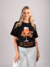 Camiseta Feminina Aperol Preta Uzzy Algodão na internet