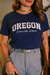 Camiseta Feminina Oregon Azul Uzzy Algodão - comprar online