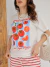 Camiseta Feminina Tomate Off Uzzy Algodão - comprar online