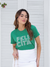 Camiseta Feminina Felicita Verde Uzzy Algodão na internet