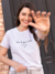 Camiseta Feminina For You Mescla Claro Uzzy Algodão na internet