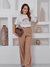 Camiseta Feminina Grateful Branca Uzzy Algodão na internet