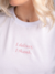 Camiseta Feminina I Thank Branca Bordada Uzzy Algodão na internet