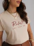 Camiseta Feminina Rules Nude Uzzy Algodão - loja online