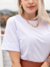 Camiseta Feminina Jade Branca Uzzy Algodão - comprar online